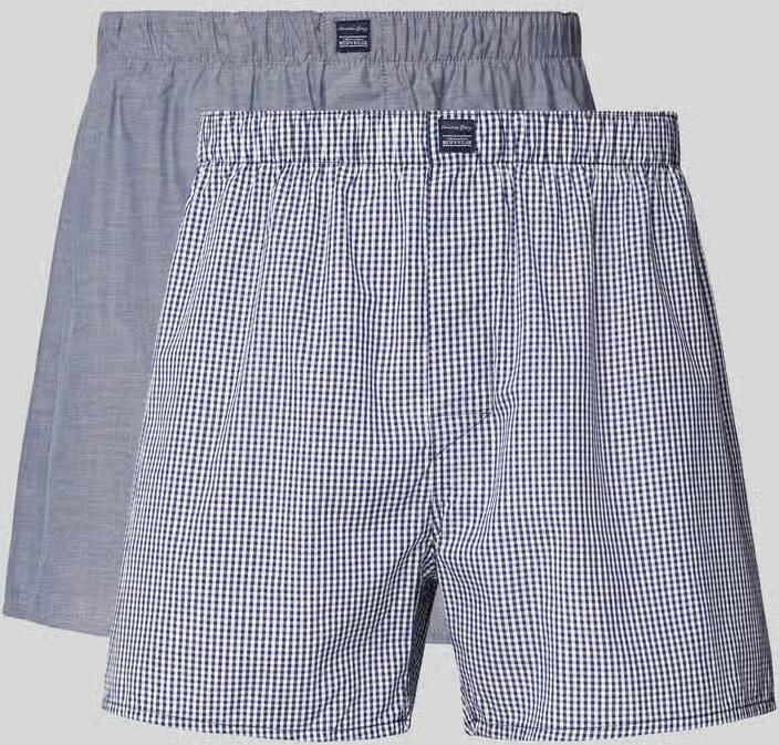 Christian Berg Men Relaxed fit boxershort met labelpatch in een set van 2 stuks