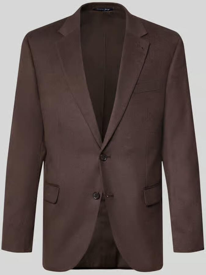Christian Berg Men Slim fit 2-knoops colbert met klepzakken