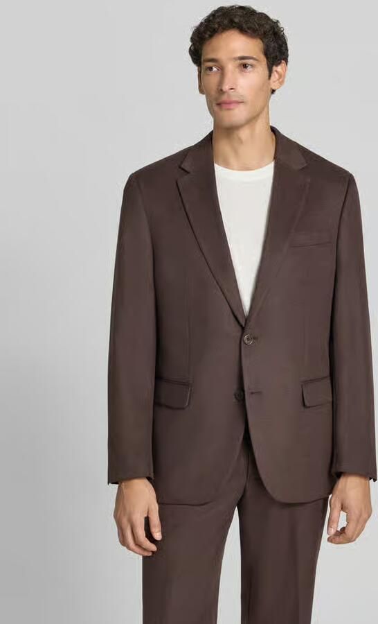 Christian Berg Men Slim fit 2-knoops colbert met klepzakken - Foto 3
