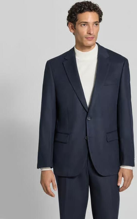 Christian Berg Men Slim fit 2-knoops colbert met klepzakken - Foto 3