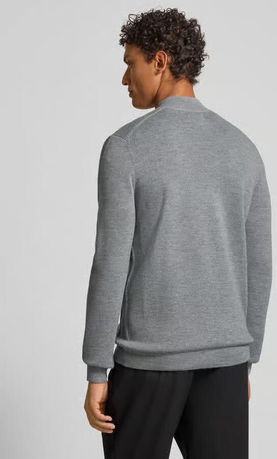 Christian Berg Men Slim fit gebreid jack van wolmix