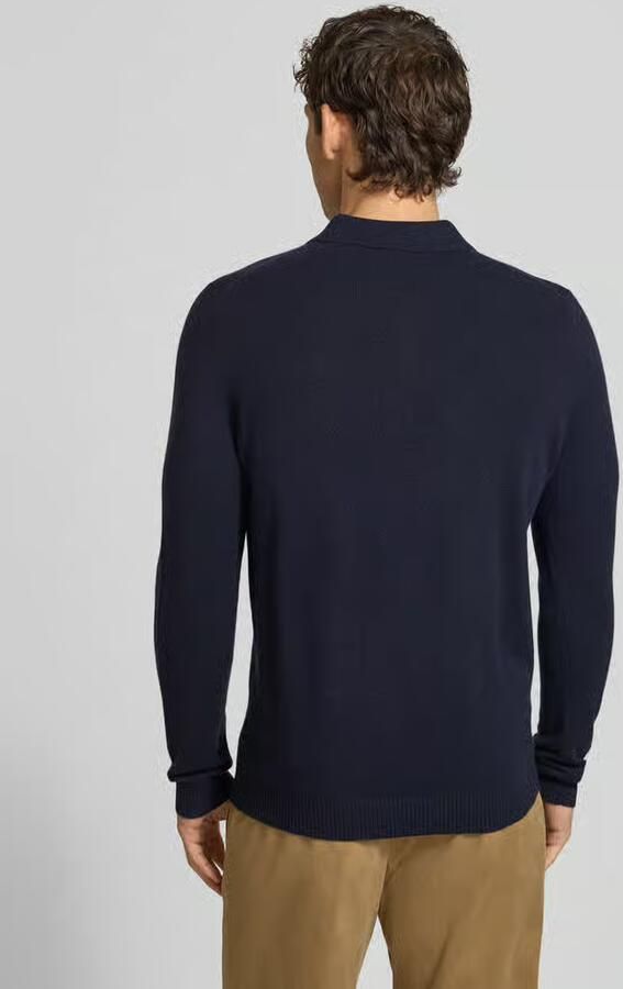 Christian Berg Men Slim fit gebreide pullover van puur kasjmier met polokraag - Foto 2