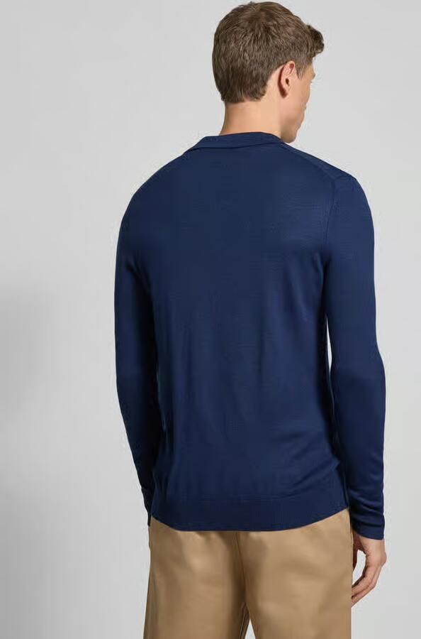 Christian Berg Men Slim fit gebreide pullover van wolmix