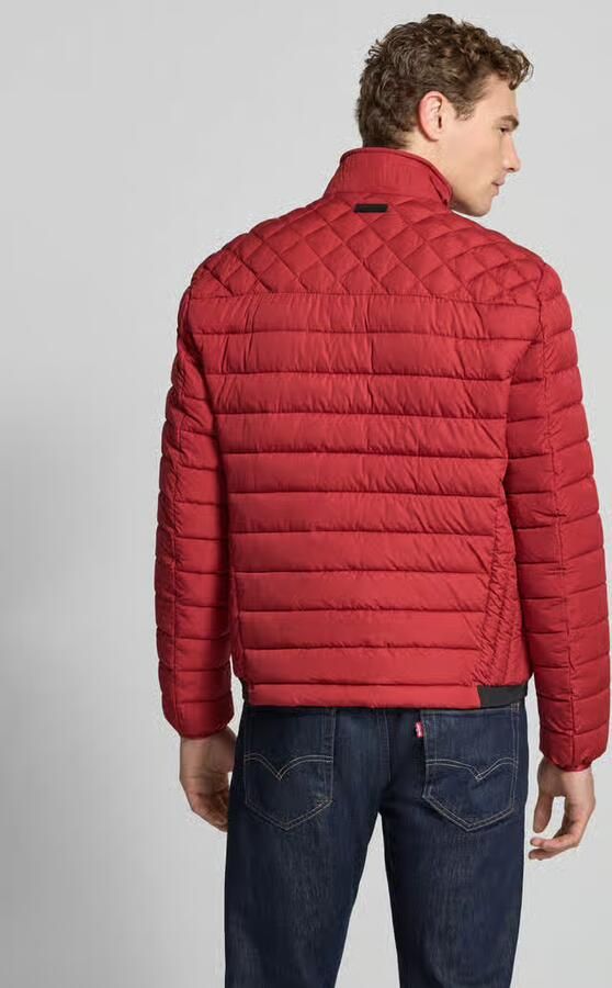 Christian Berg Men Slim fit Gewatteerd jack met gevoerde Kraag - Foto 3