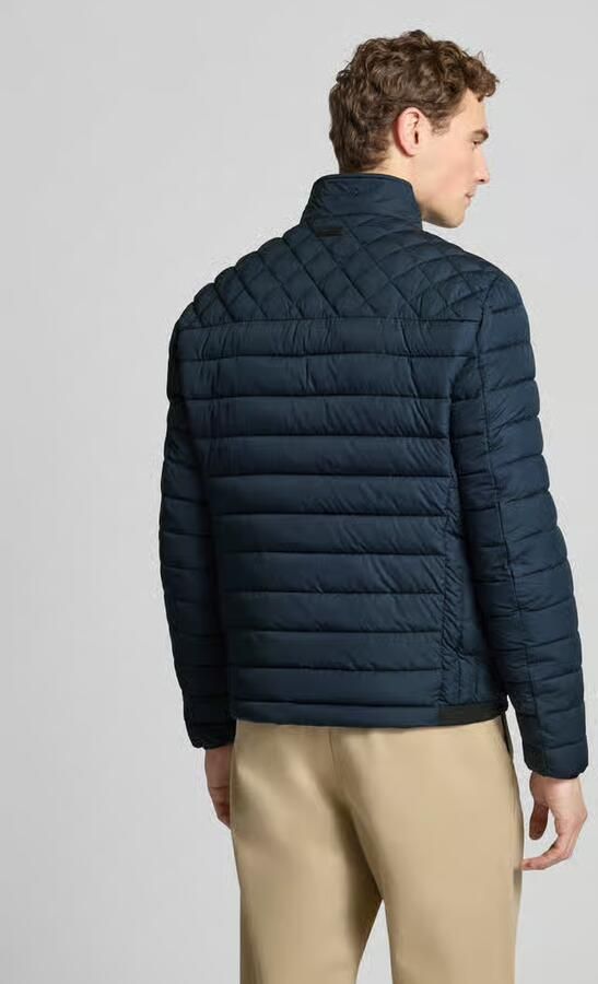 Christian Berg Men Slim fit Gewatteerd jack met gevoerde Kraag