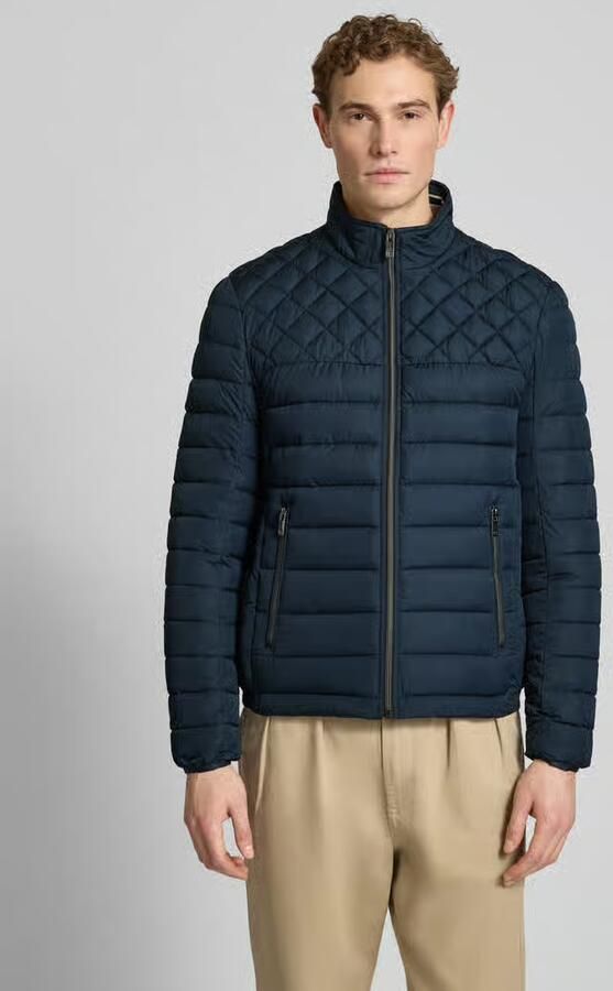 Christian Berg Men Slim fit Gewatteerd jack met gevoerde Kraag - Foto 2