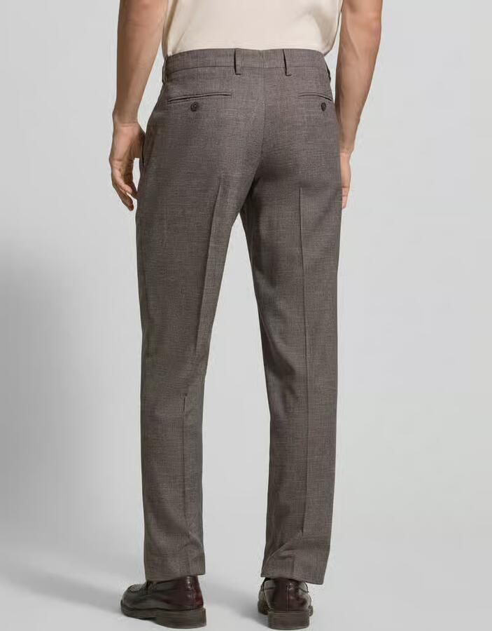 Christian Berg Men Slim fit pantalon met persplooien - Foto 2