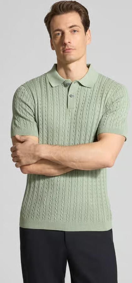 Christian Berg Men Slim Fit poloshirt in brei-look - Foto 3