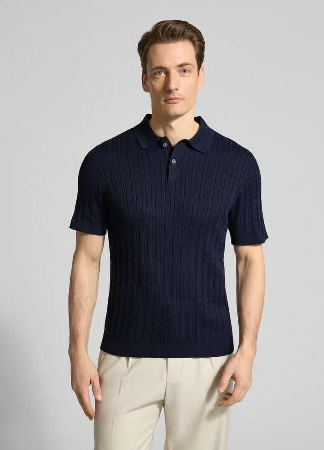 Christian Berg Men Slim Fit poloshirt in brei-look - Foto 2