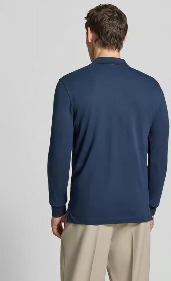 Christian Berg Men slim fit poloshirt met rits - Foto 2