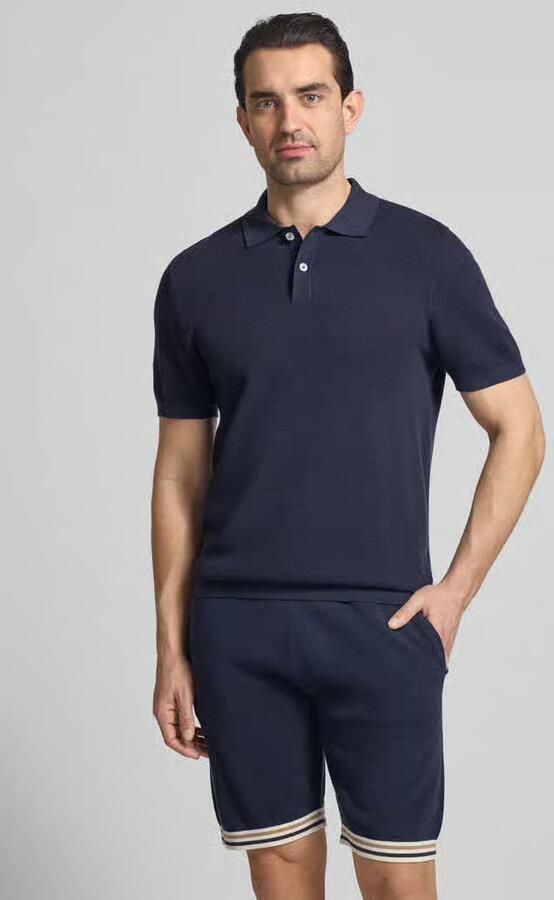 Christian Berg Men Slim fit poloshirt met structuurpatroon - Foto 2