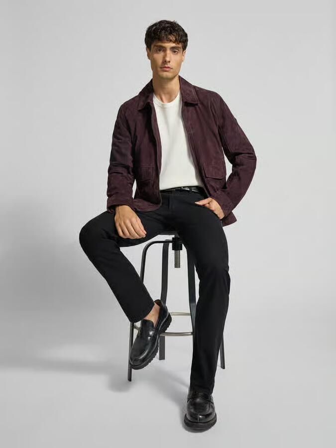 Christian Berg Men Regular fit stoffen broek met biologisch katoen- aandeel en 5-pocketmodel