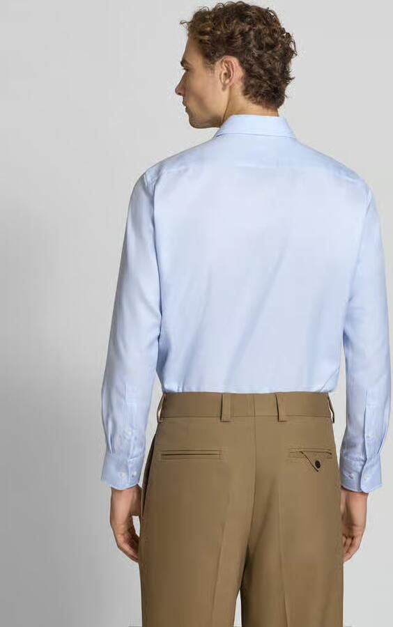 Christian Berg Men Slim fit zakelijk hemd van puur katoen