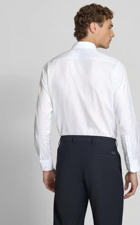 Christian Berg Men Slim fit zakelijk hemd van puur katoen