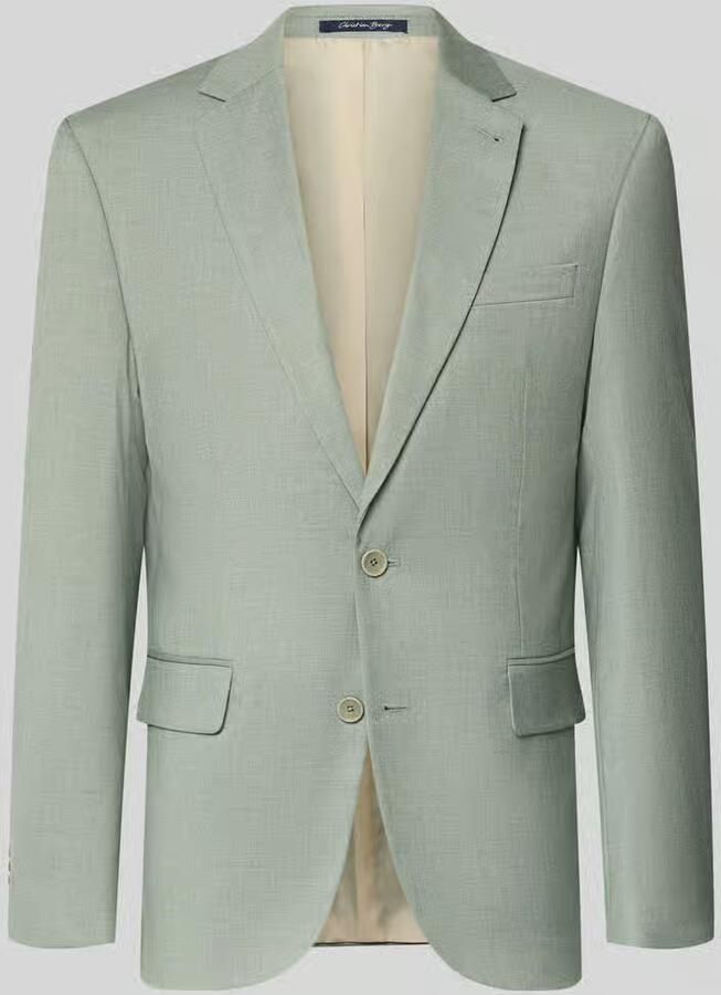 Christian Berg Men Regular fit 2-knoops colbert met klepzakken