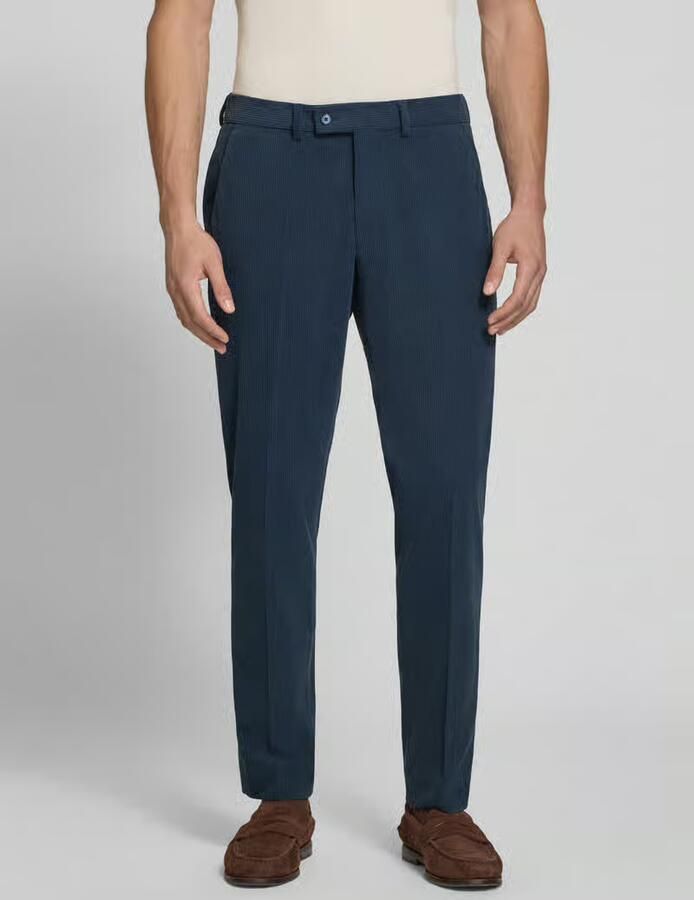 Christian Berg Men straight fit broek in cord-look - Foto 3