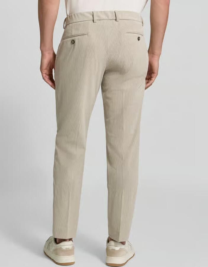 Christian Berg Men straight fit broek in cord-look - Foto 2