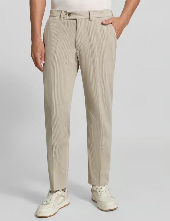 Christian Berg Men straight fit broek in cord-look - Foto 3