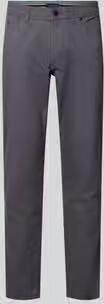 Christian Berg Men straight fit broek met structuurpatroon