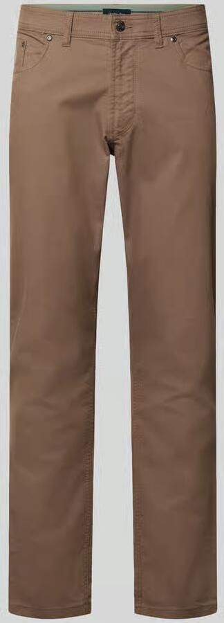 Christian Berg Men straight fit broek met structuurpatroon - Foto 2