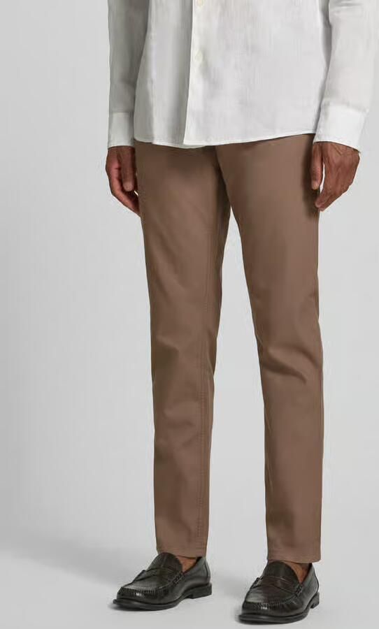 Christian Berg Men straight fit broek met structuurpatroon - Foto 3