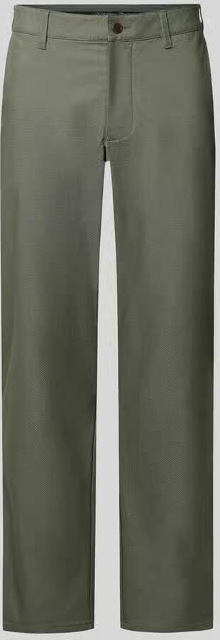Christian Berg Men straight fit broek van katoenmix