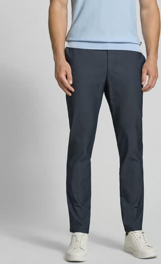 Christian Berg Men straight fit broek van katoenmix - Foto 4