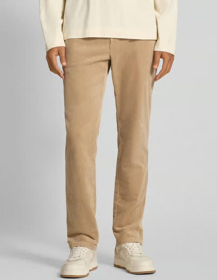 Christian Berg Men Straight fit corduroy broek met Franse steekzakken - Foto 2