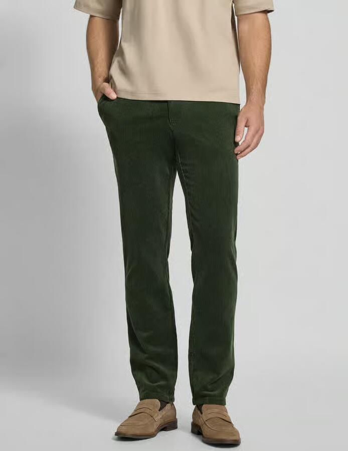 Christian Berg Men Straight fit corduroy broek met Franse steekzakken - Foto 2