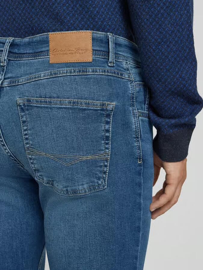 Christian Berg Men Straight fit jeans met merkdetail - Foto 2