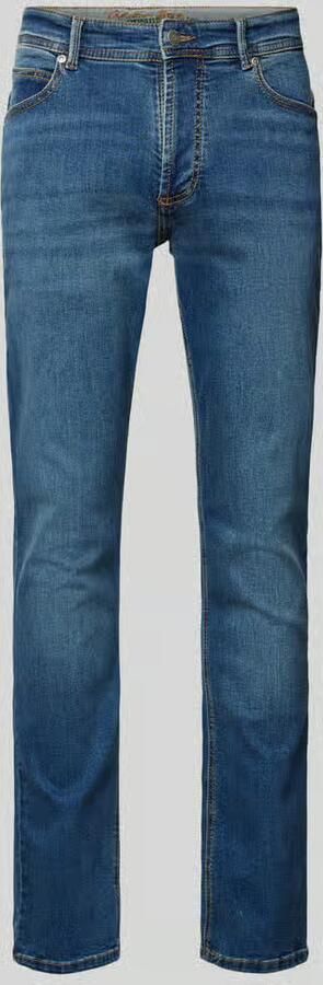 Christian Berg Men Straight fit jeans met merkdetail