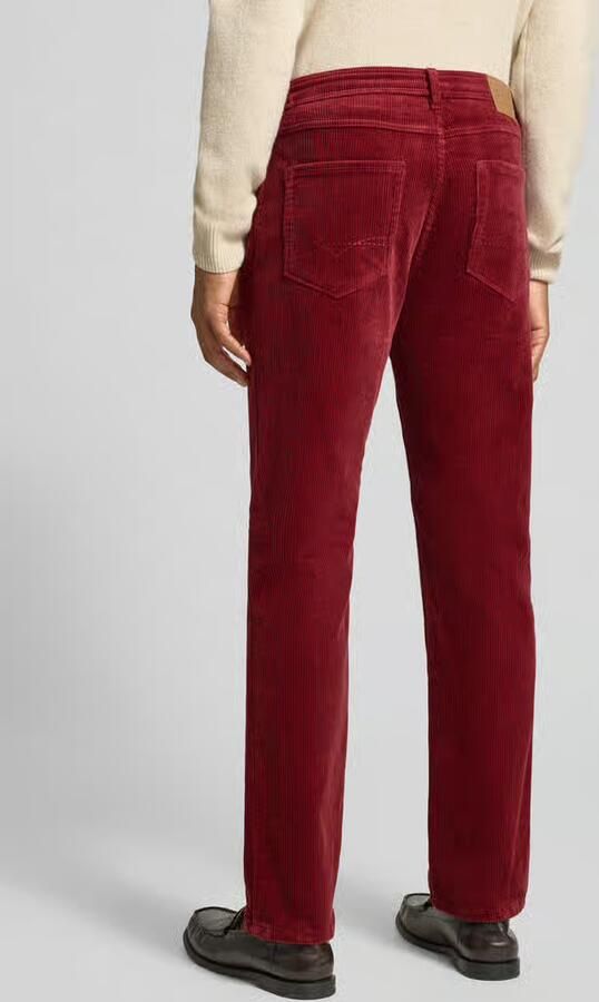 Christian Berg Men Straight fit stoffen broek met cordlook - Foto 2