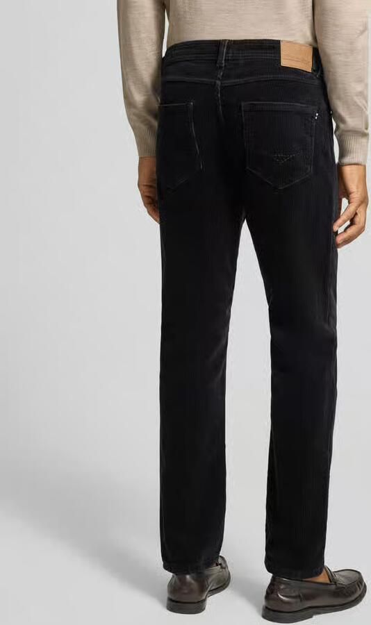 Christian Berg Men Straight fit stoffen broek met cordlook - Foto 3