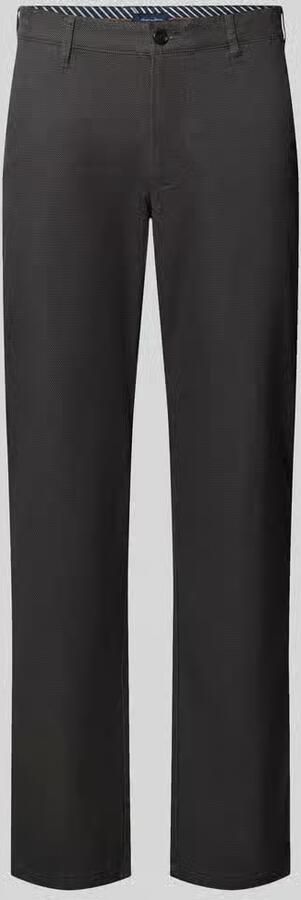 Christian Berg Men straight fit stoffen broek van katoenmix