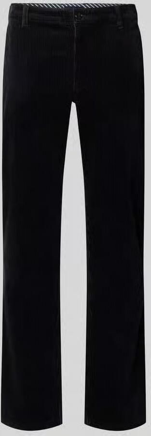 Christian Berg Men straight fit stoffen broek van katoenmix
