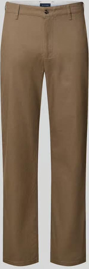 Christian Berg Men straight fit stoffen broek van katoenmix