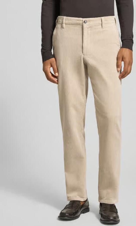 Christian Berg Men straight fit stoffen broek van katoenmix - Foto 3