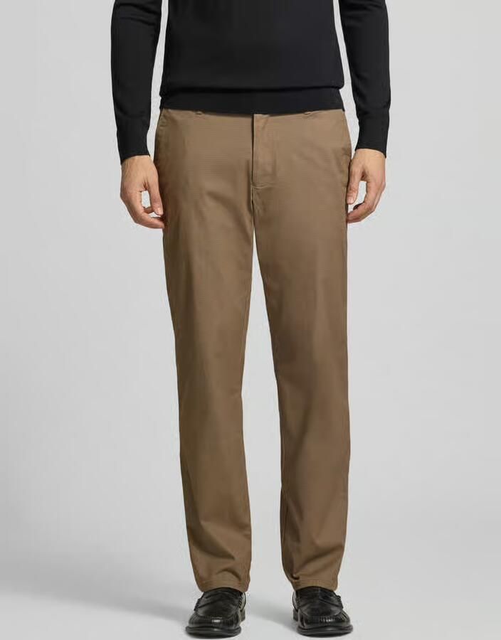Christian Berg Men straight fit stoffen broek van katoenmix - Foto 2