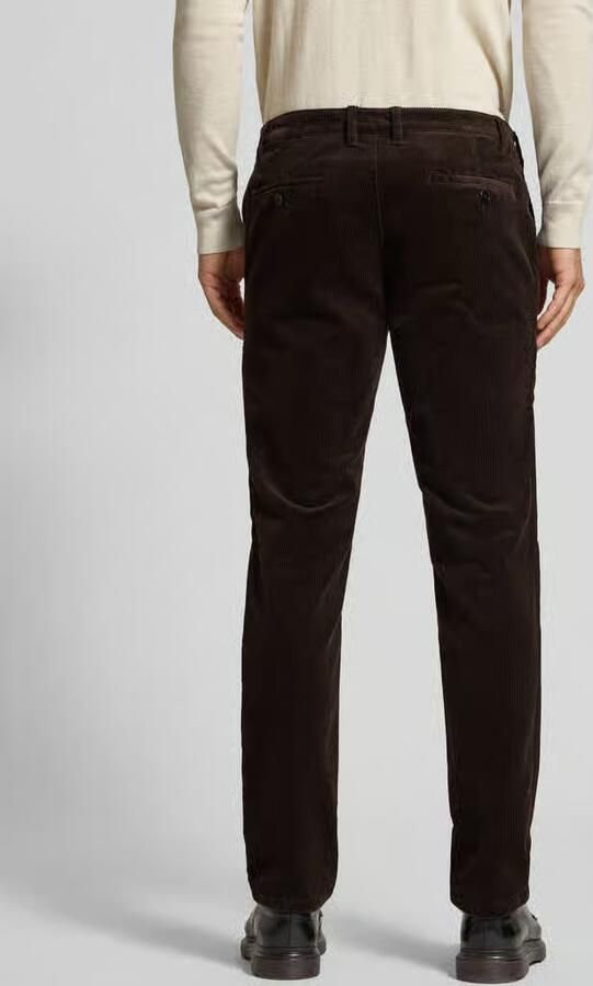 Christian Berg Men straight fit stoffen broek van katoenmix - Foto 2