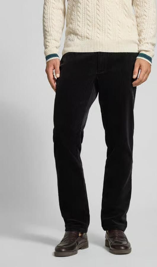 Christian Berg Men straight fit stoffen broek van katoenmix - Foto 3