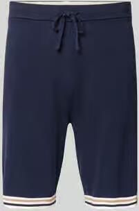 Christian Berg Men Sweatshorts met elastische band en steekzakken