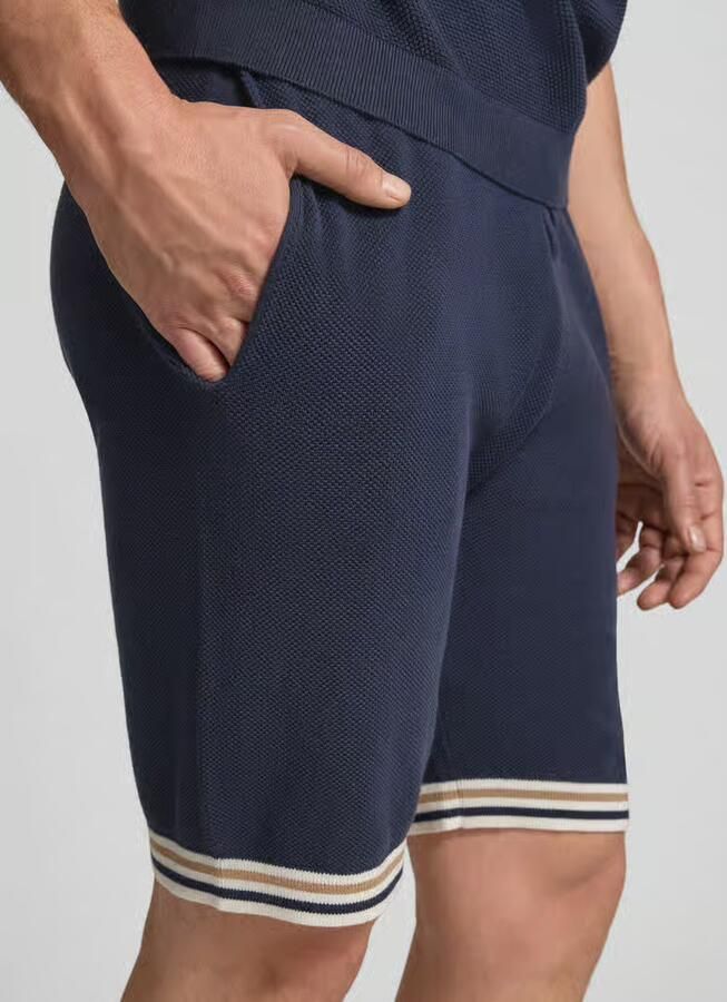 Christian Berg Men Sweatshorts met elastische band en steekzakken