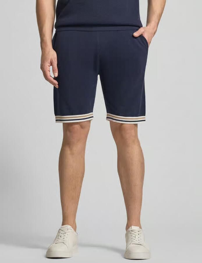 Christian Berg Men Sweatshorts met elastische band en steekzakken - Foto 3