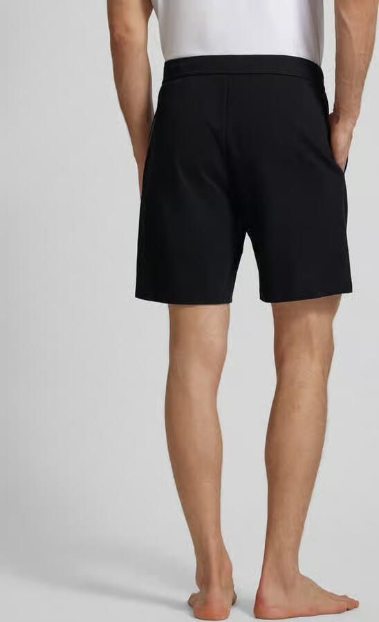Christian Berg Men Sweatshorts met labeldetail