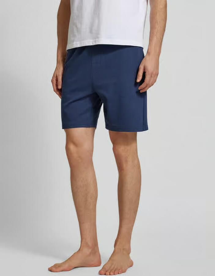 Christian Berg Men Sweatshorts met labeldetail - Foto 2