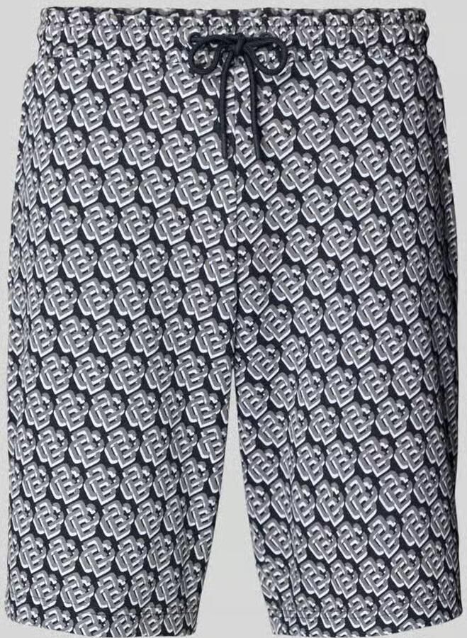 Christian Berg Men Sweatshorts met labeldetails - Foto 2