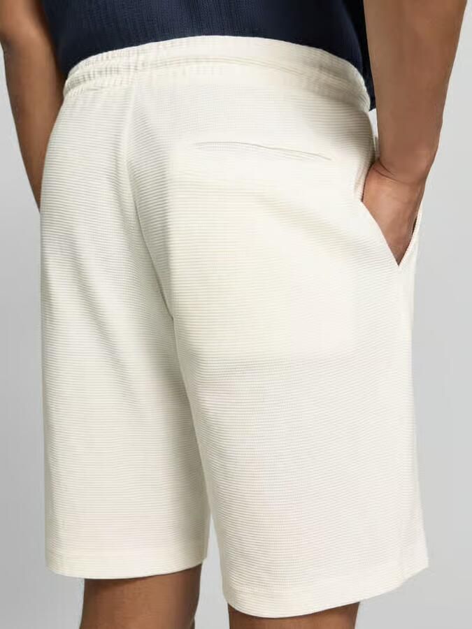 Christian Berg Men Sweatshorts van katoen met structuurpatroon