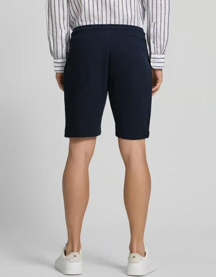 Christian Berg Men Sweatshorts van katoen met structuurpatroon