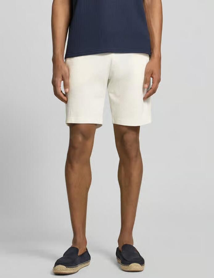 Christian Berg Men Sweatshorts van katoen met structuurpatroon - Foto 2
