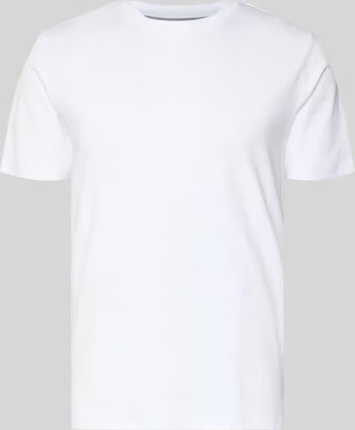 Christian Berg Men T-shirt met geribde ronde hals - Foto 3